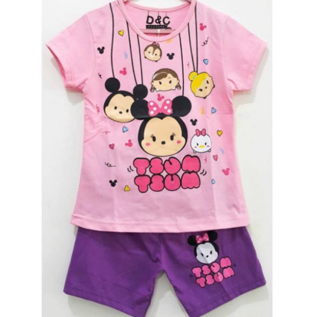 Setelan baju kaos anak karakter tsum tsum 1 6T setelan Setelan baju kaos anak karakter tsum tsum 1 6T setelan