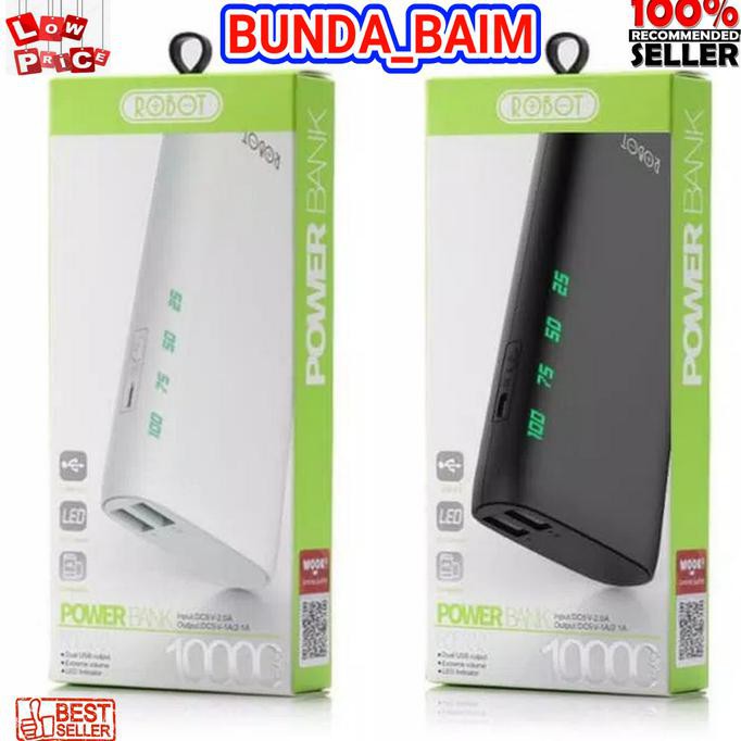 Power Bank Robot Rt130 10000Mah / Powerbank Rt 130 10000 Mah Original