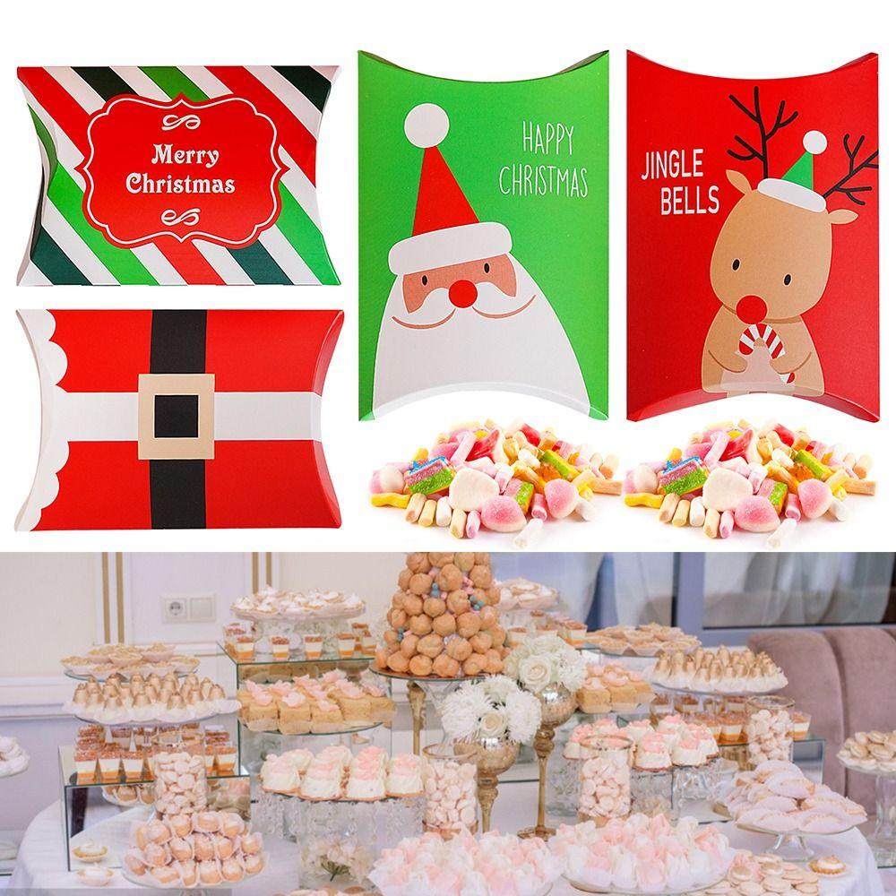 R-flower Christmas Gift Box Hadiah Kado Packaging Cookie Box Rusa Merry Christmas