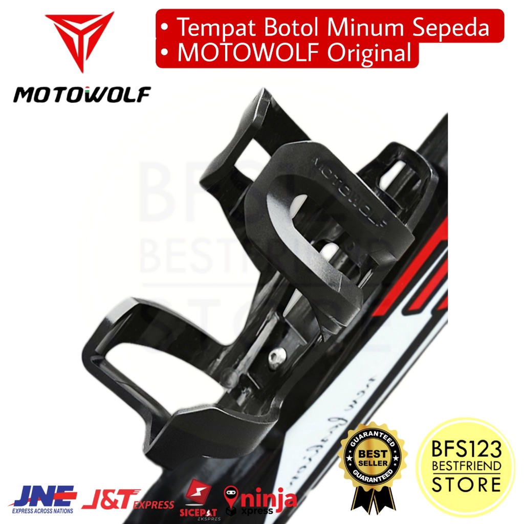 Tempat Botol Minum Sepeda MOTOWOLF Original