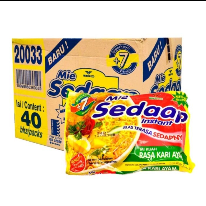 

Sedaap Mie Kari Ayam 72g - Dus