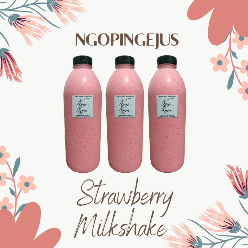 

Strawberry Milkshake 1 Liter by Ngopi Ngejus