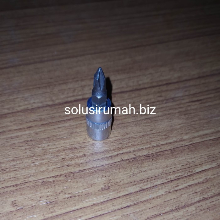 KUNCI SOK ONLY BIT 1/4 OBENG PH 1 CRV KEPALA SOCK SOCKET (SPARE) DARI