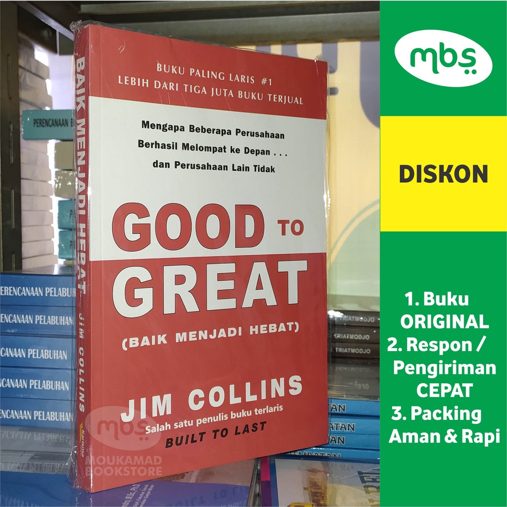 Jual BUKU GOOD TO GREAT - Baik Menjadi Hebat - Jim Collins | Shopee