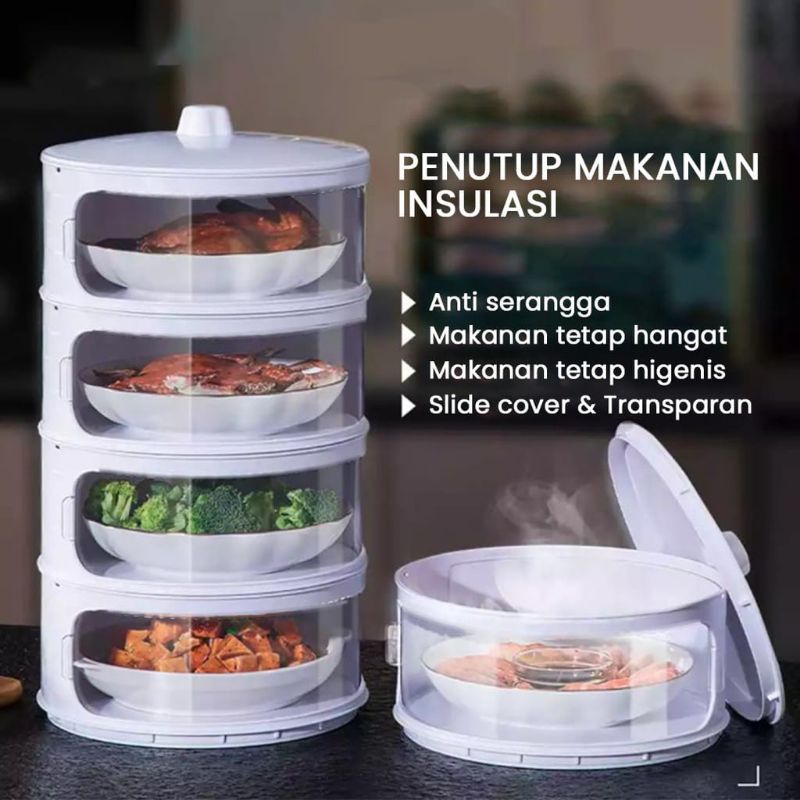 TUDUNG SAJI 4 SUSUN RAK TINGKAT