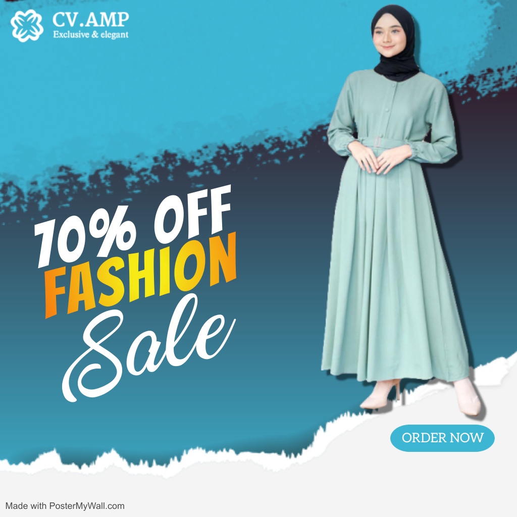 Pakaian baju muslim muslimah wanita gamis busui dress drees dres polos kondangan terbaru kekinian mu