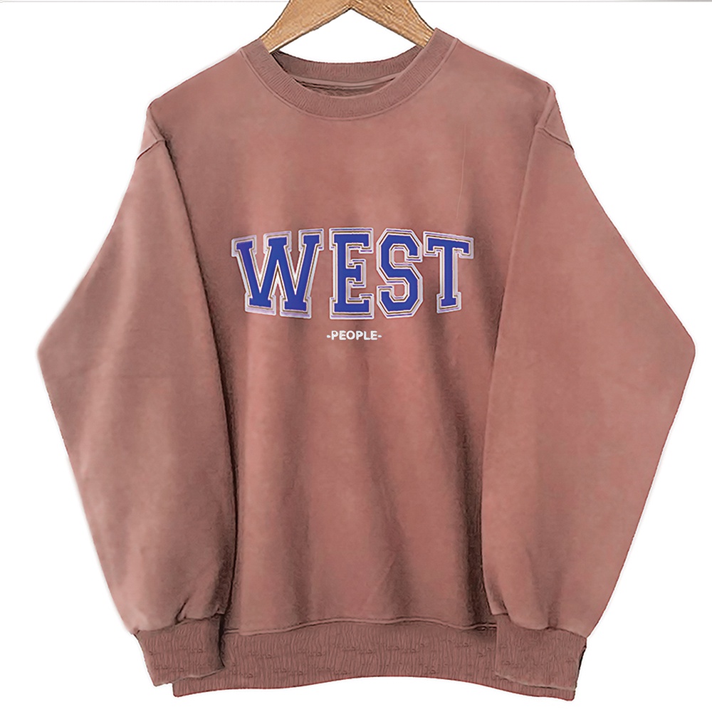 SWEATER THRIFT CREWNECK OVERSIZE | SWEATER OVERSIZE | TANGAN BALON | OVERSIZE SWEATER-WEST LD130 P72