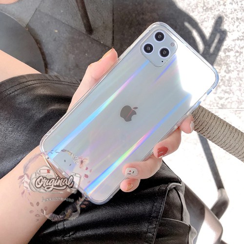 CASE SOFTCASE BENING CLEAR HOLOGRAM AURORA IPHONE 6 PLUS X OR227