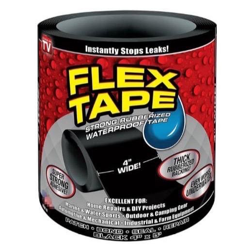 Flex Tape Lakban Hitam Khusus Anti Bocor dan Waterproof Serbaguna