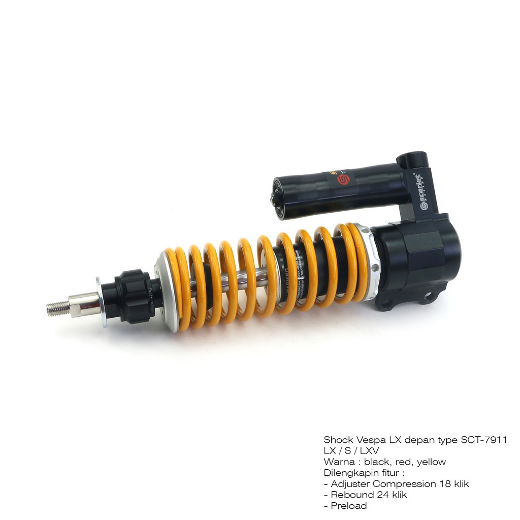 shock scarlet shockbreaker skok - shock depan vespa LX - shock vespa matic 7911