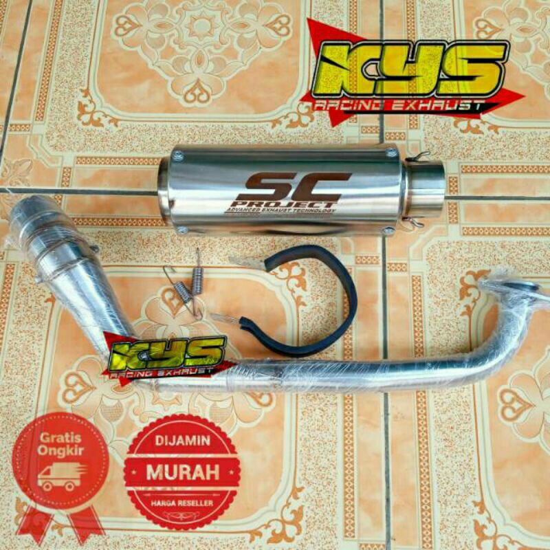 Knalpot Racing Sc Project Beat Mio sporty Mio soul Mio J Terbaru Terlaris Termurah