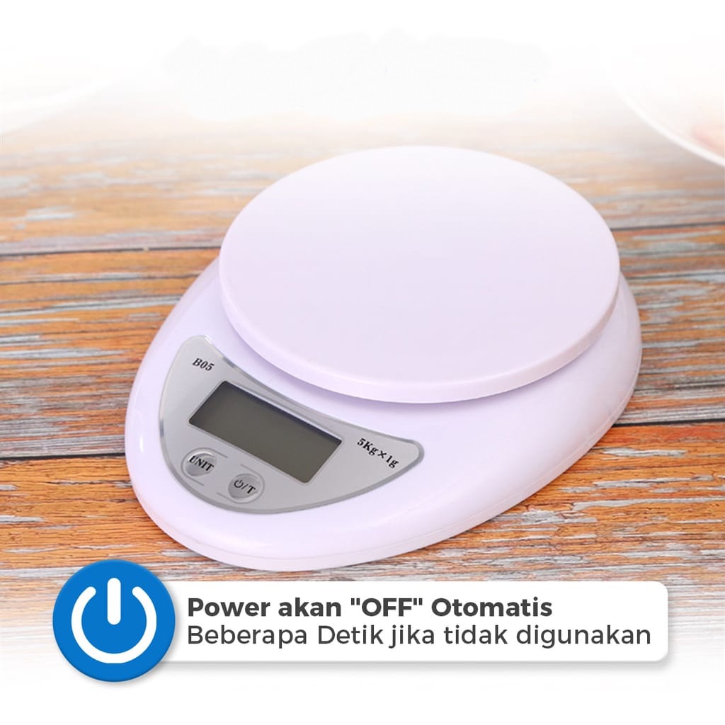 FUTAKO TIMBANGAN DIGITAL MANGKOK / Timbangan Kue Digital Electronic Dapur kitchen scale 5 kg B05