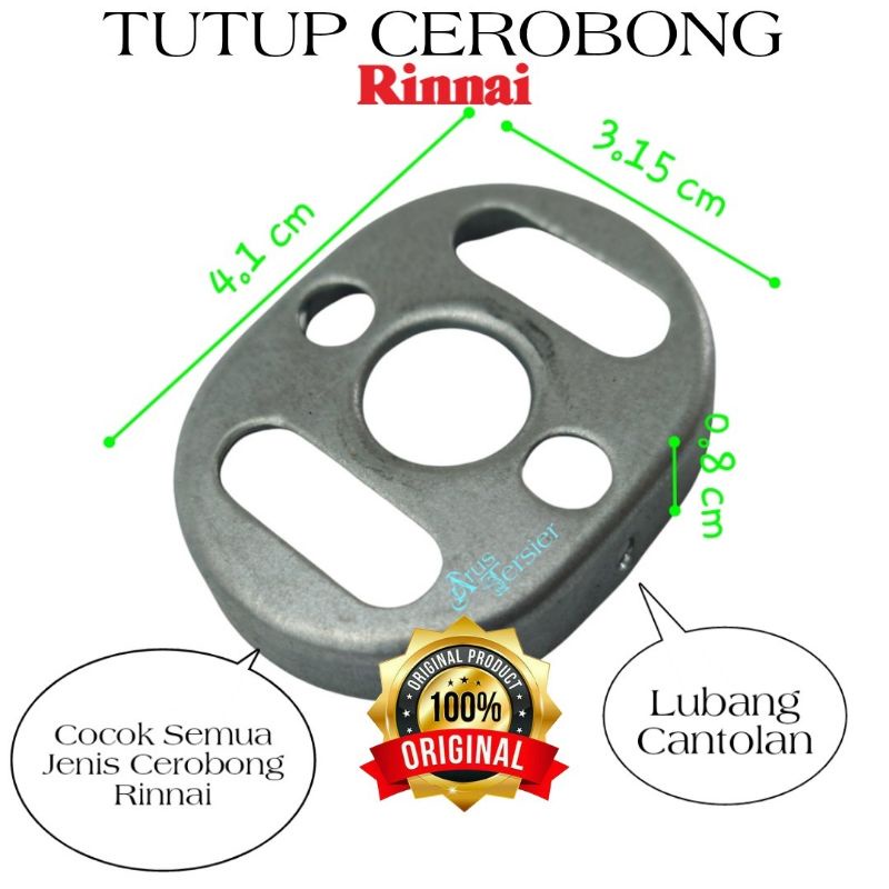Tutup Lubang Gas Ori Ukuran Semua Cerobong Kompor Gas Rinnai Original