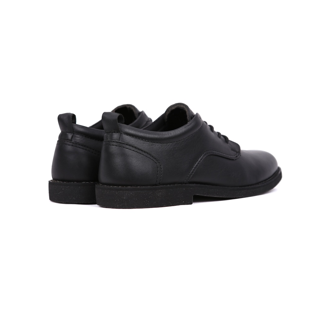 Sepatu Kerja Pantofel Pria Kulit Sapi DMT Series Black Oxford