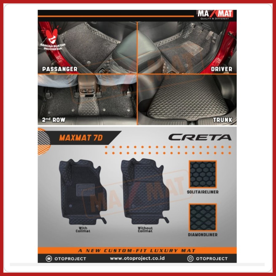 karpet hiunday creta 7d plus coilmat maxmat