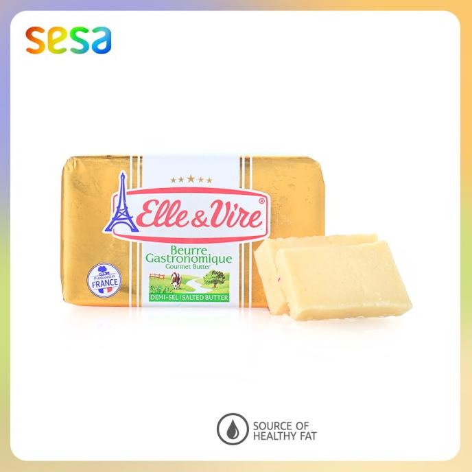 

(BISA COD) Elle & Vire Butter Salted 200g BERMUTU Kode 355