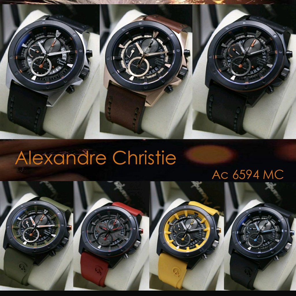 Alexandre Christie Ac 6594 / ac6594 Jam Tangan Pria Original Garansi Resmi 1 Tahun