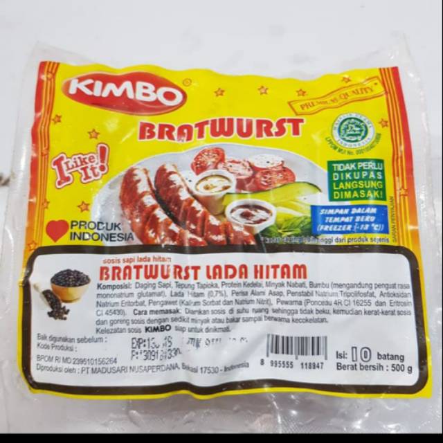 

Sosis sapi kimbo mini lada hitam 500 gram isi 10 black pepper