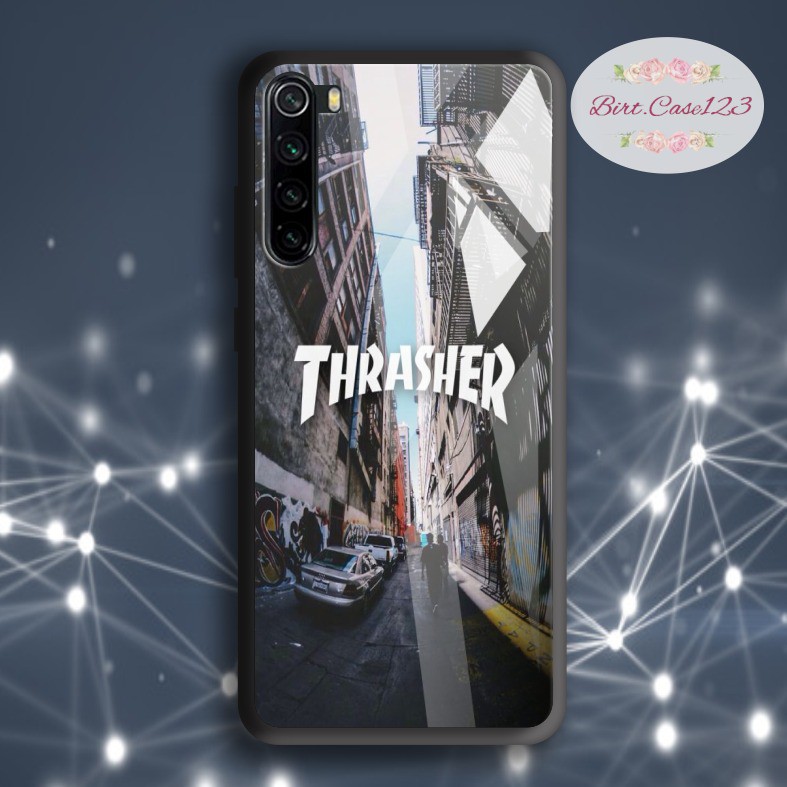 back case glass Trasher Oppo A3s A1k A5 A9 2020 A7 F9 A5s A31 A52 A53 A92 A37 A57 A59 A71 A83 BC4068