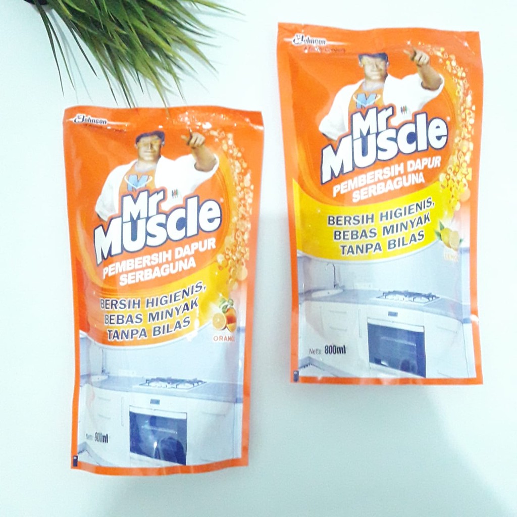 Mr Muscle Pembersih Dapur Orange Pouch 720ml