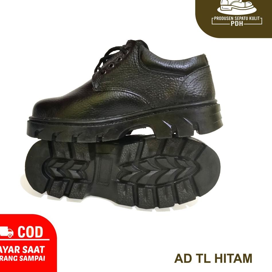 SEPATU SAFETY TALI KULIT ASLI SEPATU SAFETY UNISEX WORK SAFETY SHOES CEWEK SOL KARET SEPATU SEFTY PE