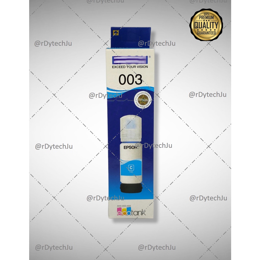 Tinta Printer 003 untuk printer L1110 L5190 L3101 L3110 L3150 PREMIUM QUALITY