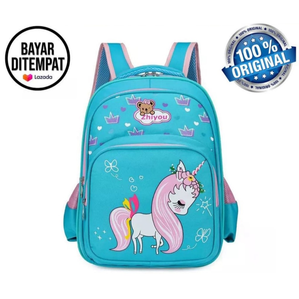 ARMELIA SHOP - Tas Ransel Anak TK SD_Tas Sekolah Anak Perempuan Karakter Kuda Poni [ BISA COD ]