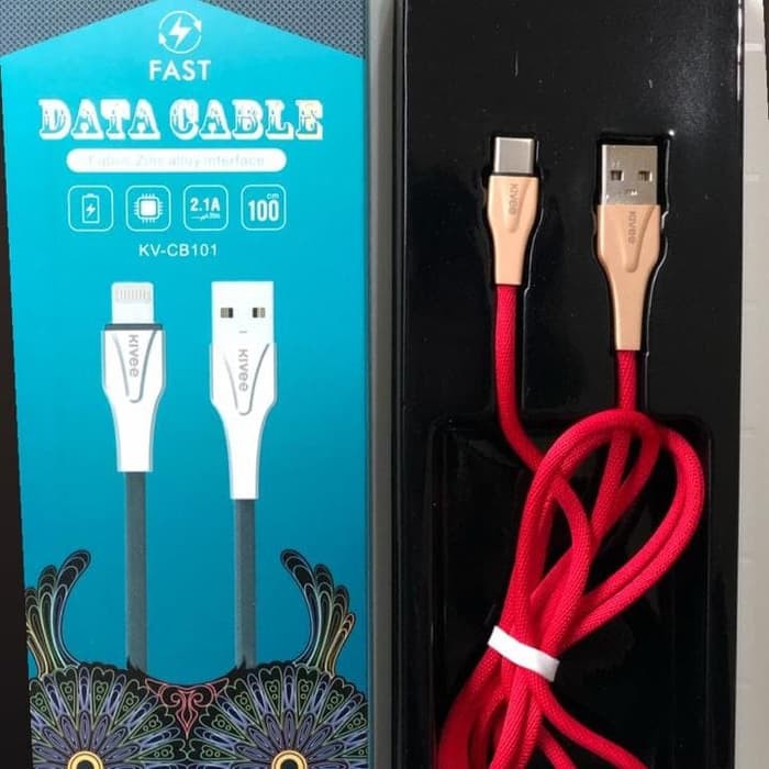 KIVEE CABLE KABEL DATA CB101 USB TYPE-C ORIGINAL FAST CHARGING 2.1A