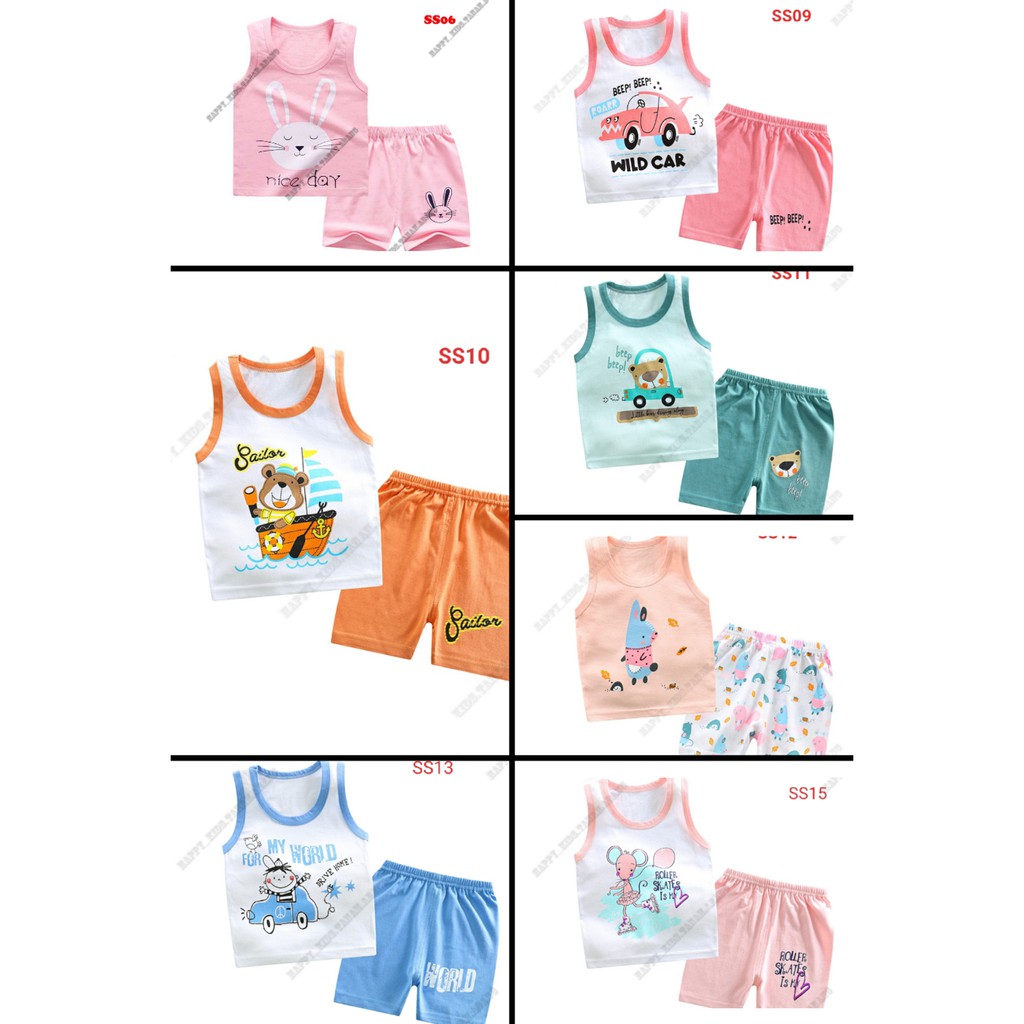 SINGLET ANAK PEREMPUAN / SETELAN SINGLET ANAK / PAKAIAN