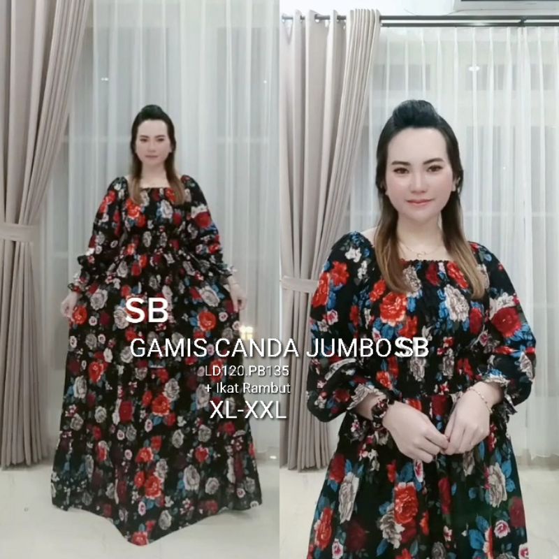 Dress bali ravika jumbo dress canda jumbo xxl ld 120 baju jumbo