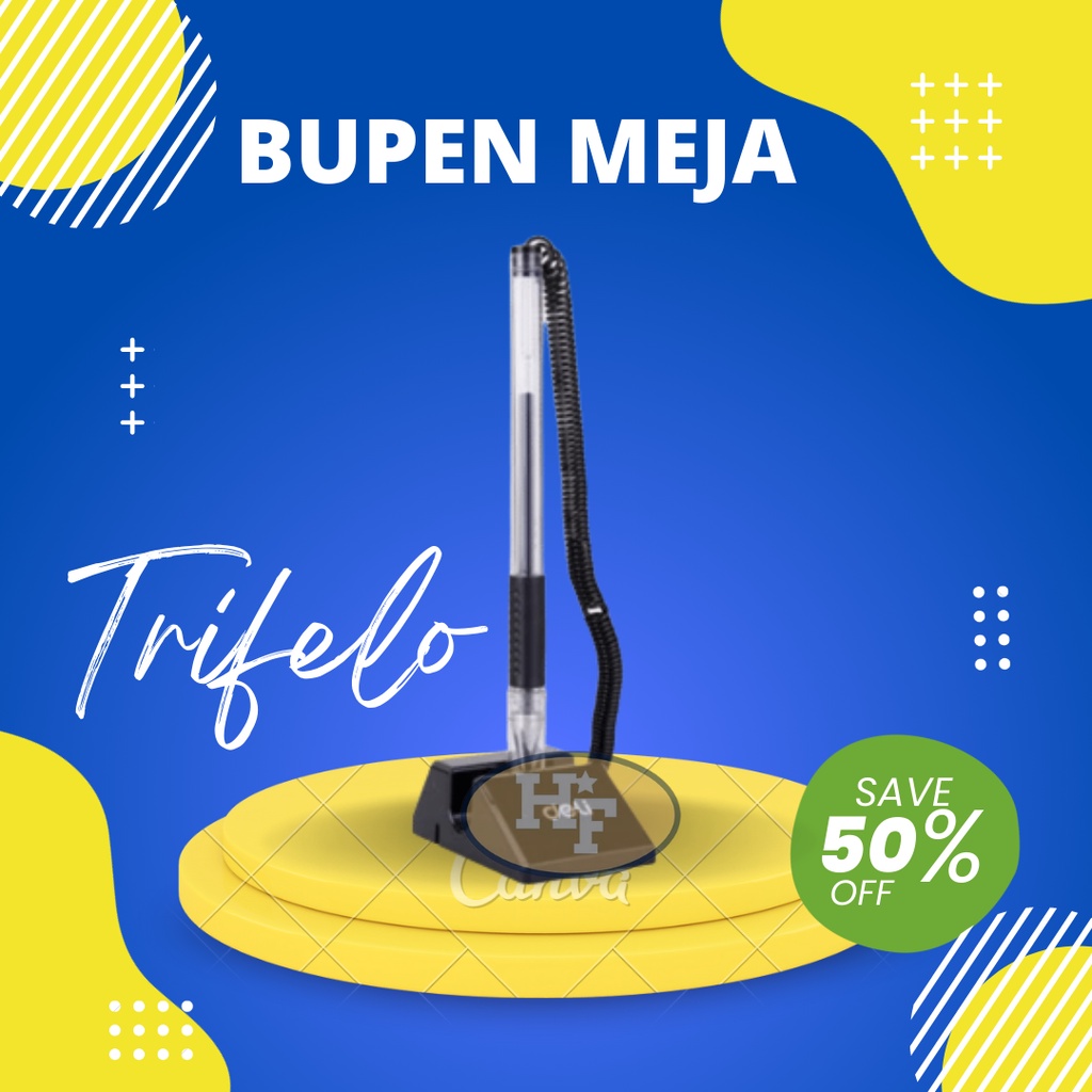 1Pcs Bulpen Meja Tempel Trifelo/Bulpen Meja/Pulpen Meja Tempel/Pulpen Meja Kantor/Pen Stand/Pena Ber