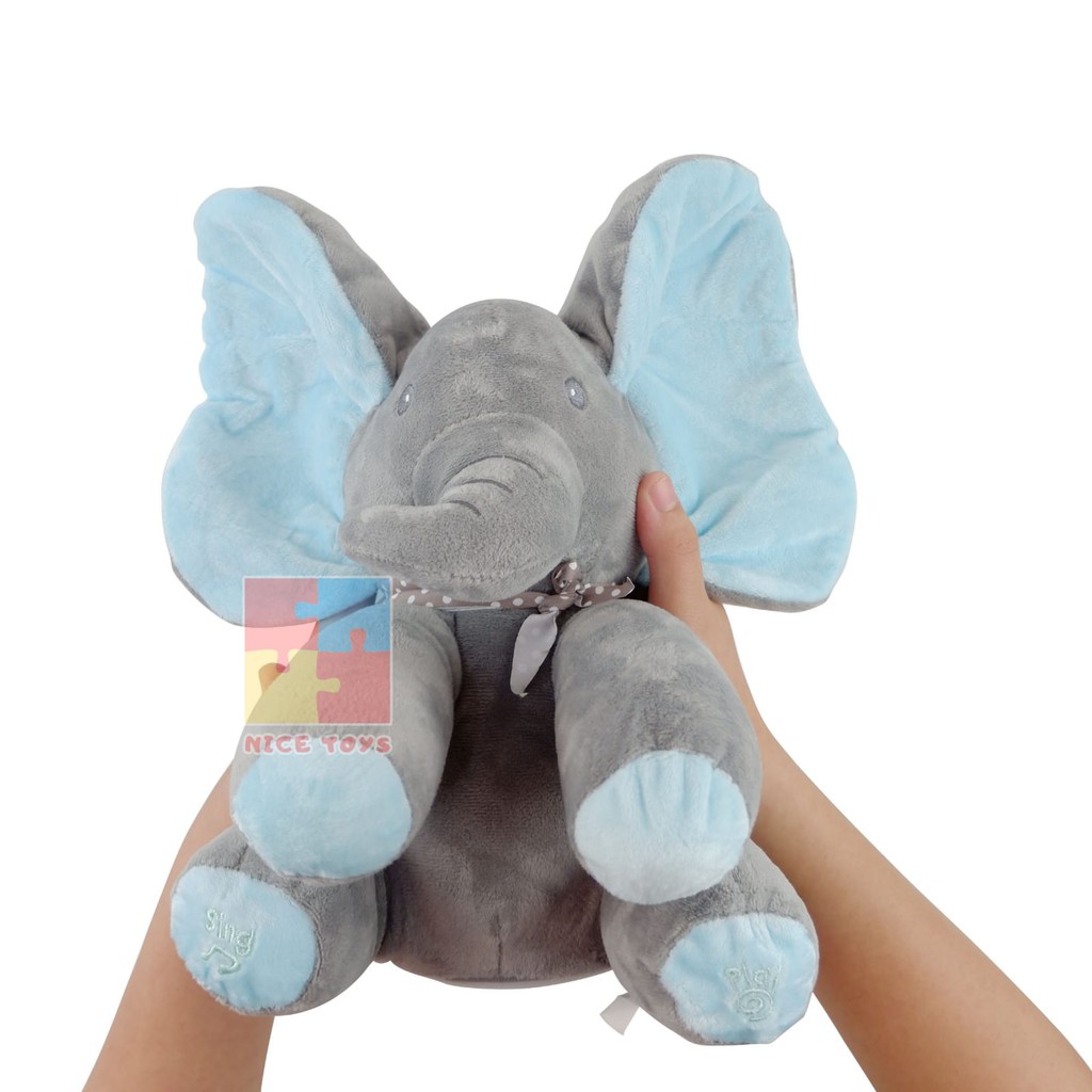 Boneka Peek a Boo Elephant Doll Sing And Move Cilukba Boneka Gajah Bernyanyi dan Bergerak Cilukba Boneka Gajah Boneka Lucu Boneka Bersuara Boneka Bayi Boneka Anak