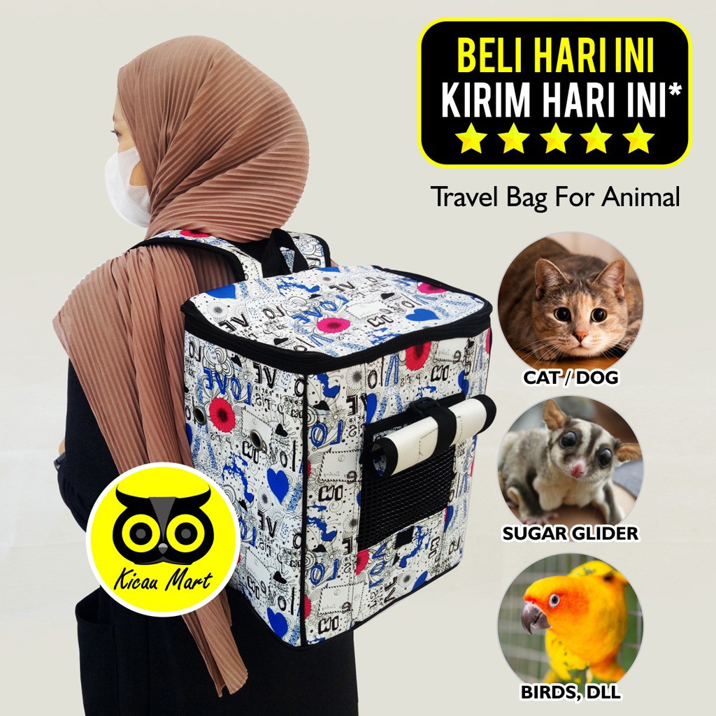 TAS KUCING RANSEL PET CARGO DENGAN JENDELA MEREK SEMPATI TAS HEWAN TRAVEL GENDONG BAWA ANJING TSTTP