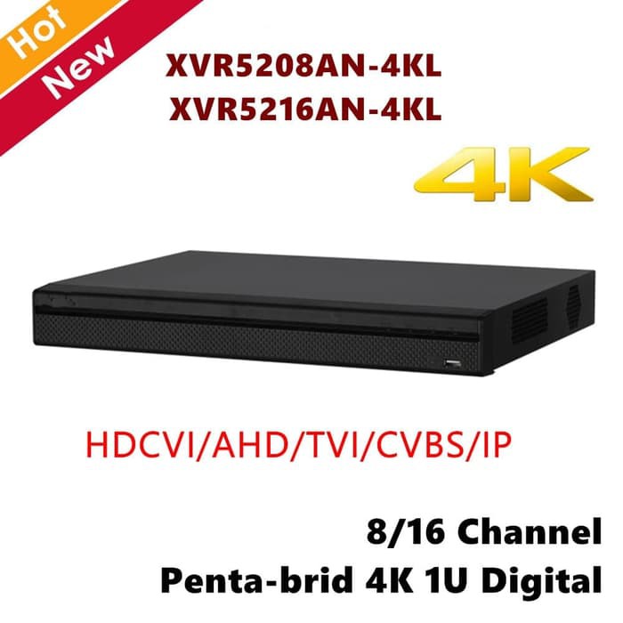 XVR DAHUA 16 CHANNEL XVR5216AN-4KL / 5MP HD - 4K