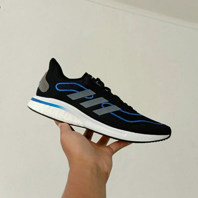ADIDAS SUPERNOVA BOOST BLACK / BLUE / ORANGE BNWB