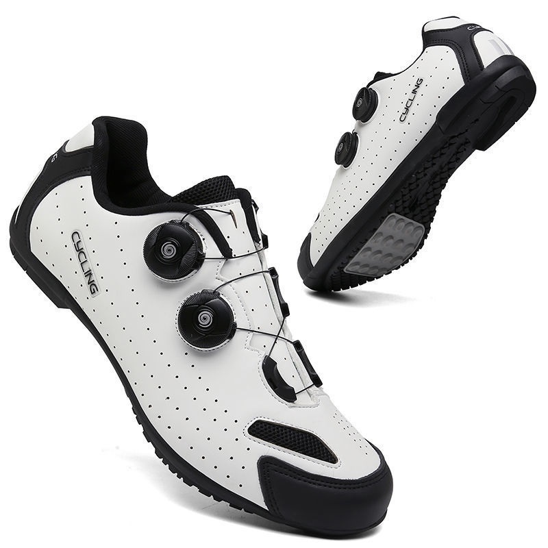 COD Sepatu Sepeda Pria 37 38 39 Roadbike Original Flat Non Cleat Gowes Shoes Profesional Import Keren Outdoor 110