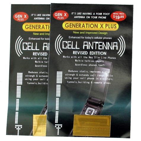 Stiker Antena Penguat Sinyal Smartphone - Golden