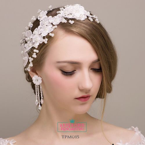 [TOKO TERPERCAYA]  TIARA WEDDING HEADPIECE AKSESORIS PENGANTIN HAIRBAND TPM015