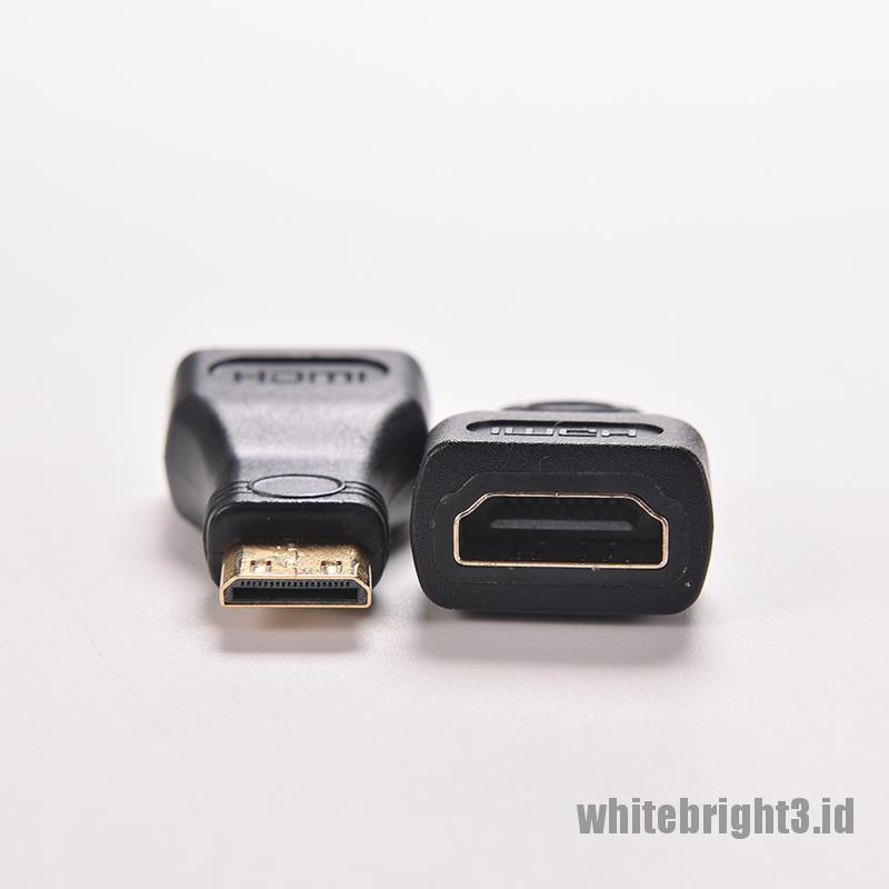 &lt; White3 &gt; 1PC Adapter Tipe-C Male Ke HDMI Female Untuk HDTV Mini
