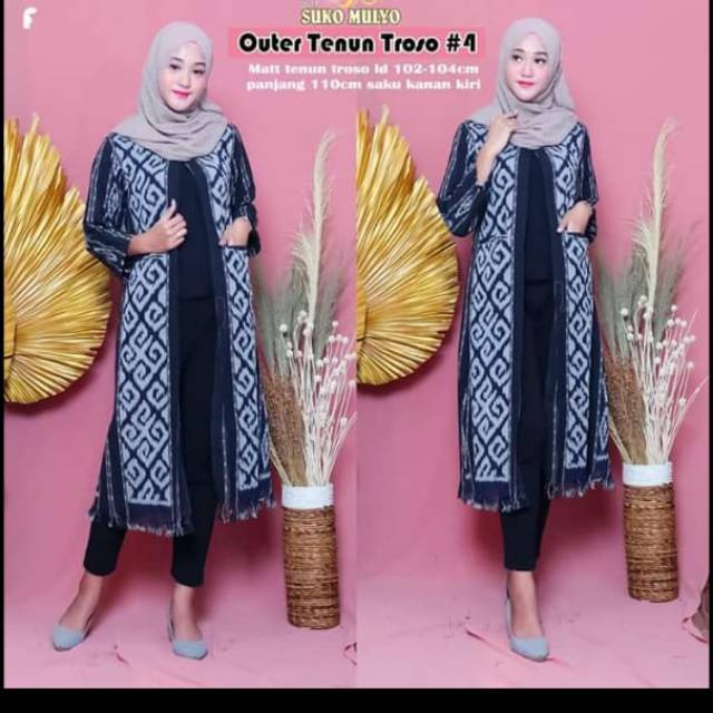 Outher tenun motif toraja Z10