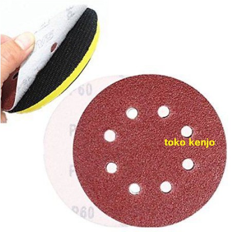 amplas bulat velcro 5"  kertas amplas bulat ukuran 5"