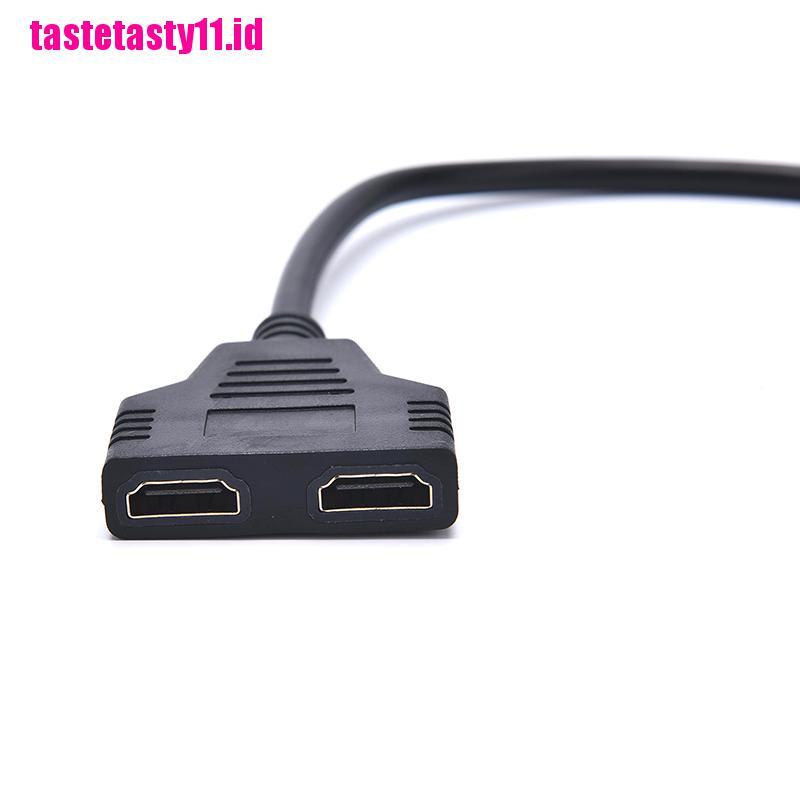 Kabel Adapter Splitter HDMI Male Ke Dual HDMI Female 1 Ke 2 Arah