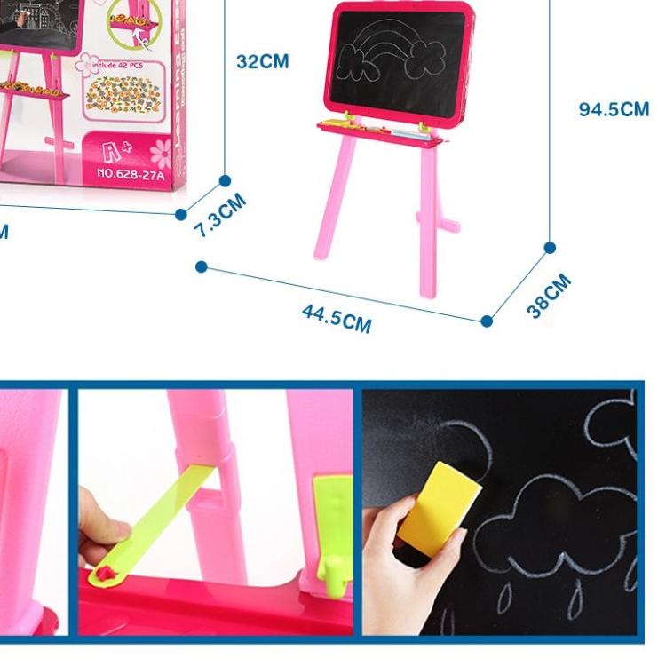 

♝ Mainan Edukasi Papan Tulis Magnet Learning Easel 3 in 1 Papan tulis Anak Magnetic Q59D ☝