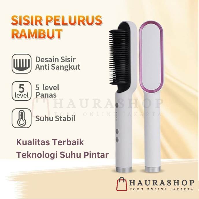 HS909 New Design Catok Sisir Pelurus Rambut Hair Straightener Curler