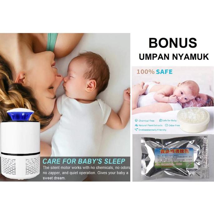 NEW PAKET PERANGKAP NYAMUK BONUS UMPAN NYAMUK UMPAN MEMANCING NYAMUK - Putih