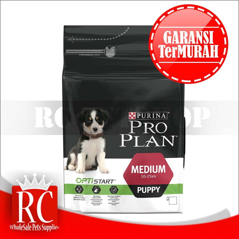 Makanan Anak Anjing Trah sedang PRO PLAN Medium Puppy 2.5 Kg