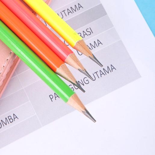 

♟ Deli EU51806 Grafit Pensil Kayu 50 Pcs/Tube 4 Warna dengan penghapus ♠