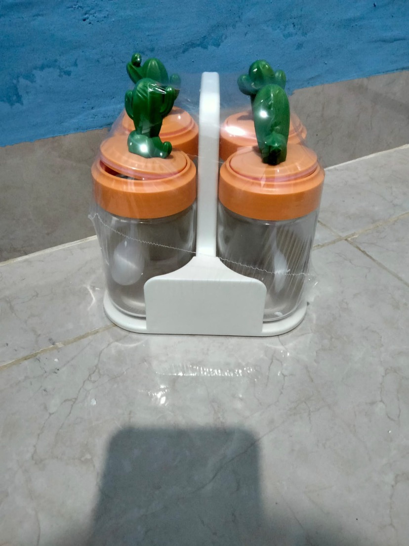 Sesebi Tempat Bumbu 4pcs Kaktus Lucu Berkualitas
