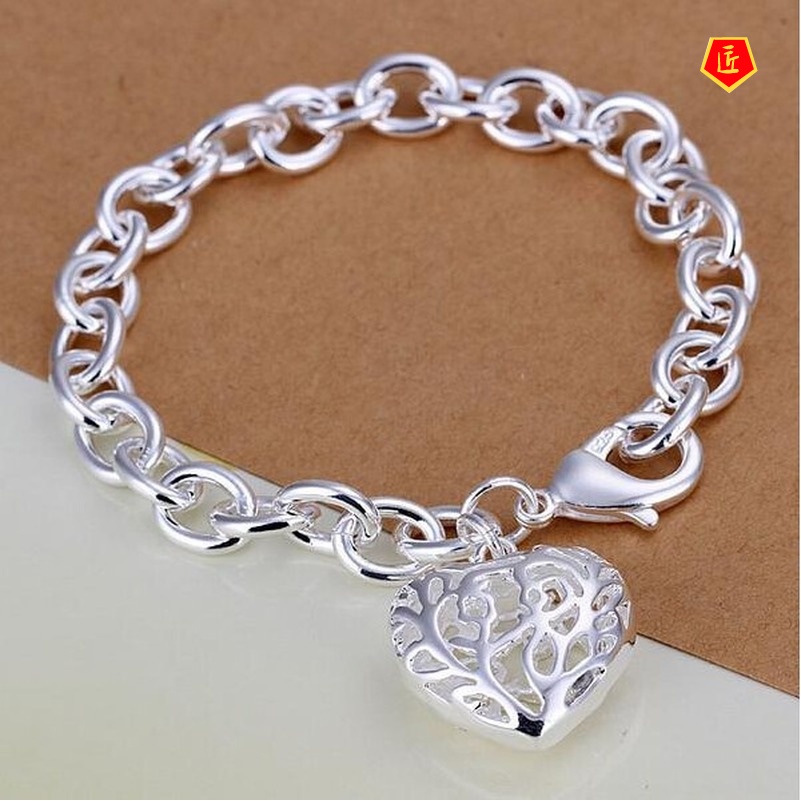 [Ready Stock]Fashion Creative Hollow Heart Bracelet