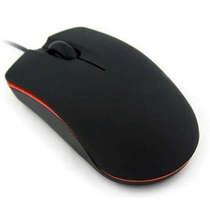 Mouse Kabel USB Wired Mouse USB 800DPI Warna Hitam